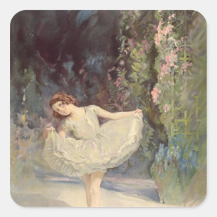 Ballet Square Sticker
