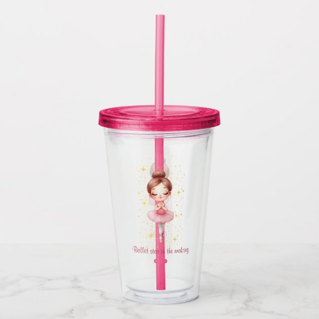 Ballet Star Acrylic Tumbler (Front)