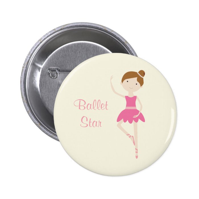 Ballet Star Ballerina 1 Button