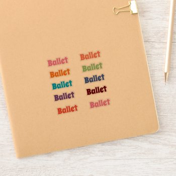 Ballet Stickers by Customizables at Zazzle