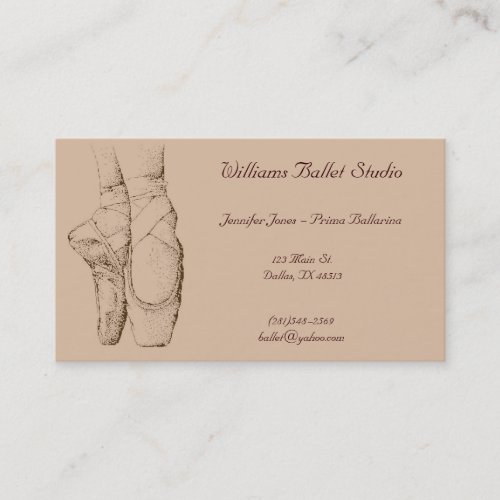 Ballet Studio Business Card