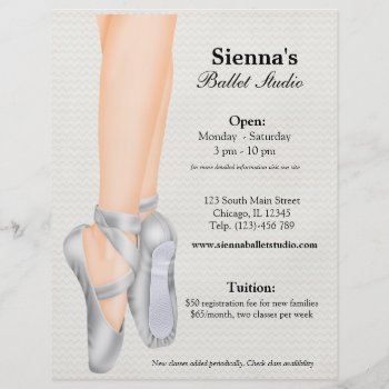 Ballet Studio Flyer by graphicdesign at Zazzle