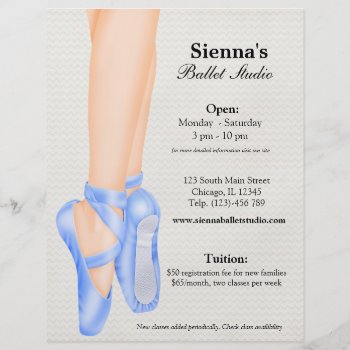 Ballet Studio Flyer by graphicdesign at Zazzle