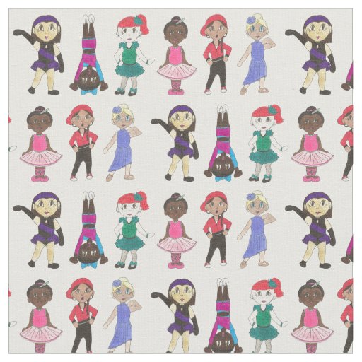 Ballet Tap Jazz Acro Dancer Girls Ballerina Studio Fabric