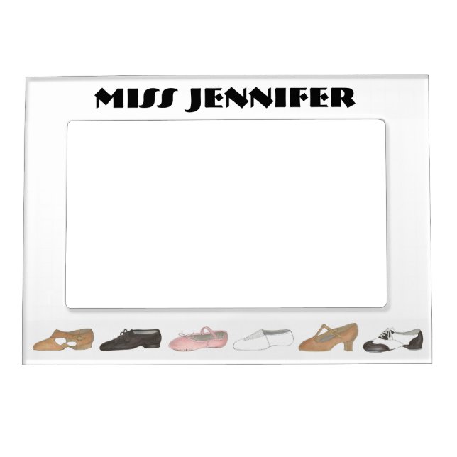 Ballet Tap Jazz Acro Lyrical Dance Character Shoes Magnetic Frame (Front)