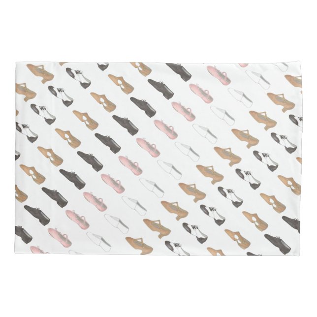 Ballet Tap Jazz Acro Lyrical Dance Character Shoes Pillow Case (Back)