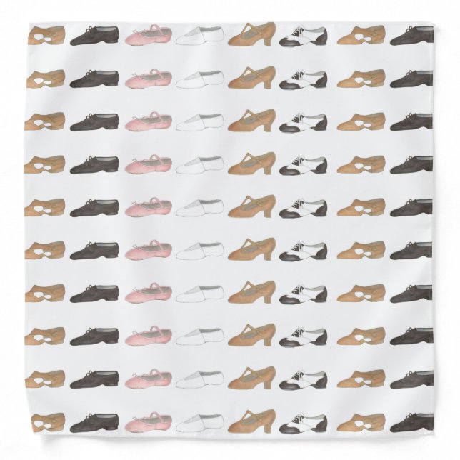 Ballet Tap Jazz Acro Lyrical Dance Shoe Recital Bandana (Front)
