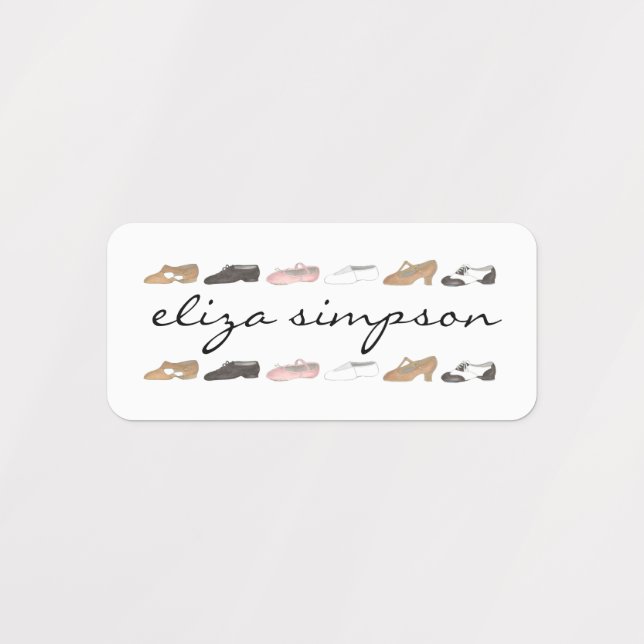 Ballet Tap Jazz Acro Lyrical Shoes Dance Student Kids' Labels (Design 1)