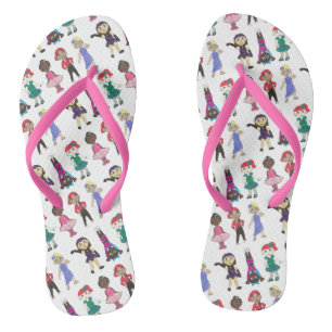 Ballet Tap Jazz Lyrical Acro Dancer Girls Dance Flip Flops
