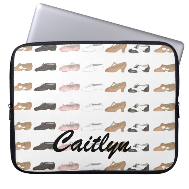 Ballet Tap Jazz Lyrical Dance Teacher Shoes Dancer Laptop Sleeve (Front)