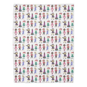 Ballet Tap Jazz Lyrical Hiphop Acro Dance Dancers Duvet Cover