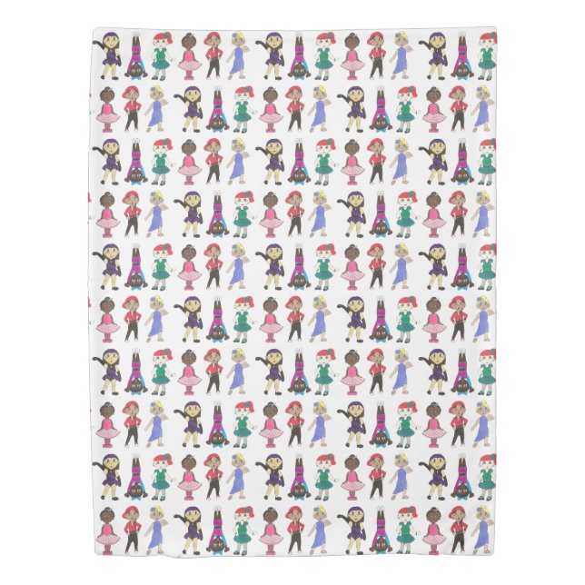 Ballet Tap Jazz Lyrical Hiphop Acro Dance Dancers Duvet Cover (Front)