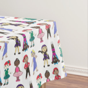 Ballet Tap Jazz Lyrical Hiphop Acro Dance Studio Tablecloth