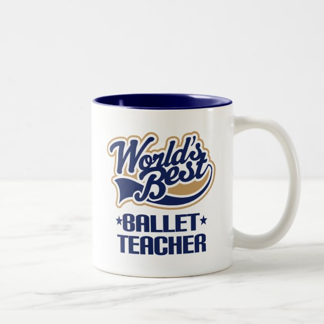 Ballet Teacher Gift Two-Tone Coffee Mug (Right)