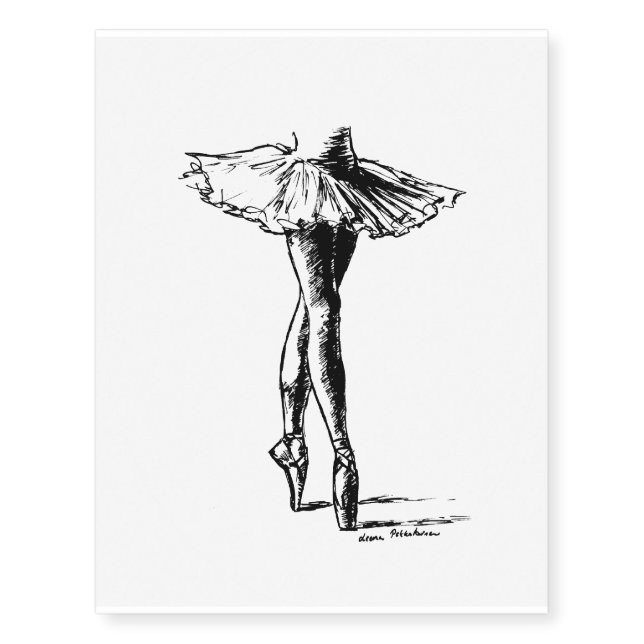 Ballet Temporary Tattoos (Front)