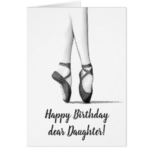 Ballet Theme -- Personalize for Female Cards (Front)