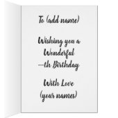 Ballet Theme -- Personalize for Female Cards (Inside (Right))