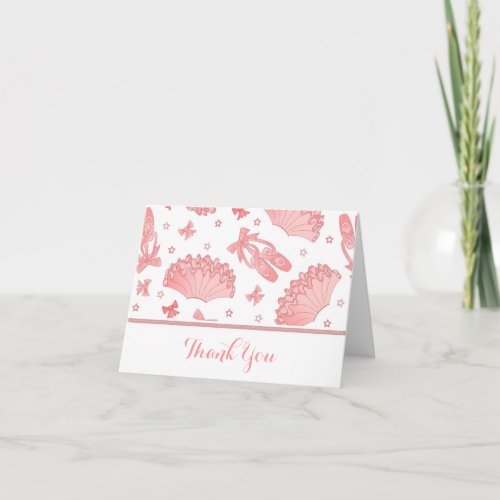 Ballet Theme Thank You Card