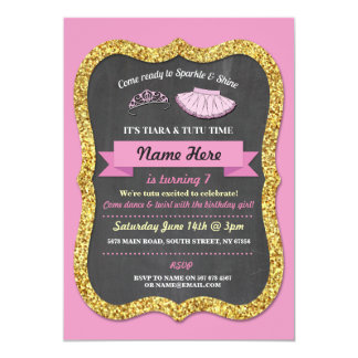 Tutus And Tiaras Birthday Party Invitations 3