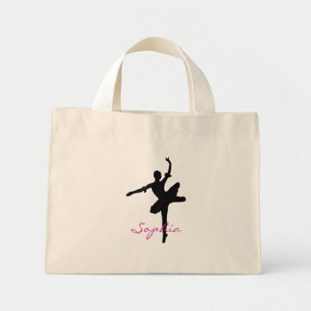 Ballet Tiny Tote Bag by LeSilhouette at Zazzle