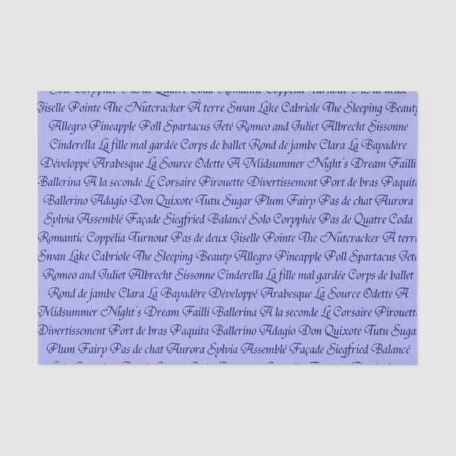 Ballet Tissue Paper (Front)