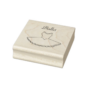 Ballet Tutu Rubber Stamp