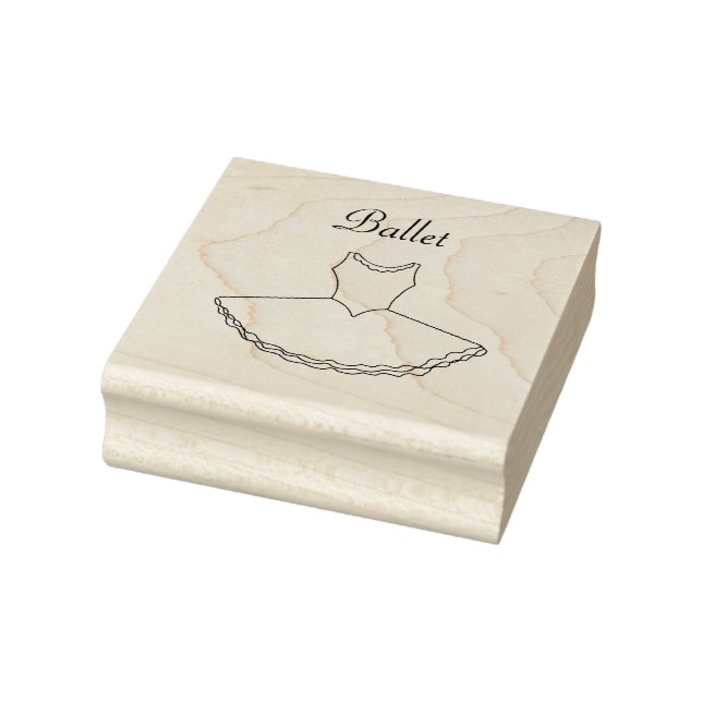 Ballet Tutu Rubber Stamp (Stamp)