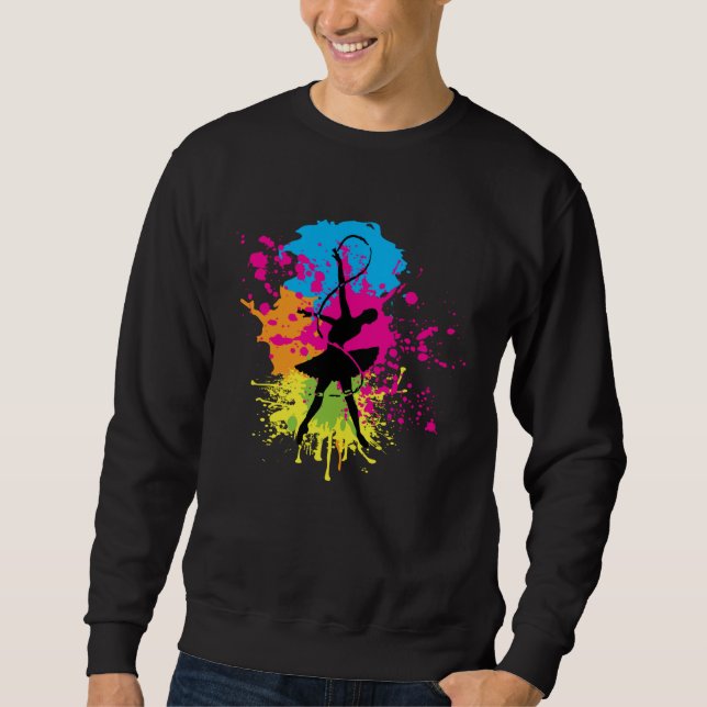 Ballet Unicorn Ballerina Cute Dance Girl Beautiful Sweatshirt (Front)