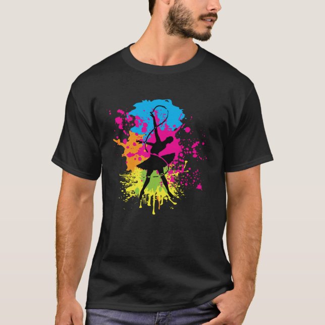 Ballet Unicorn Ballerina Cute Dance Girl Beautiful T-Shirt (Front)