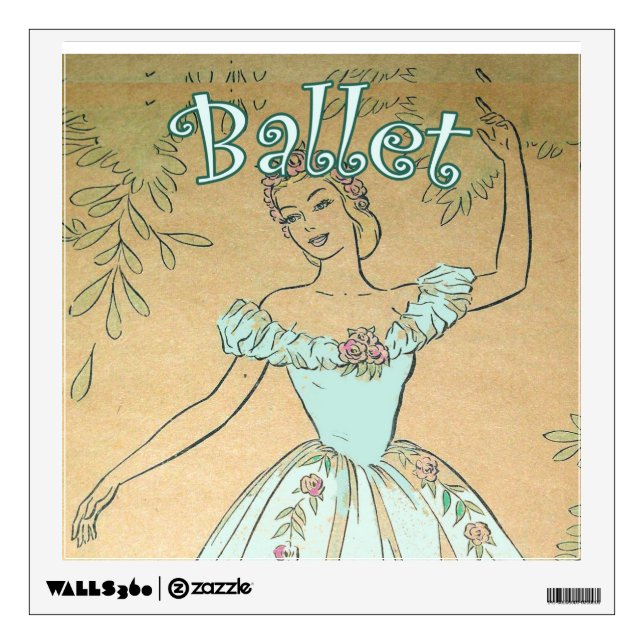 Ballet Wall Art Decal (Front)
