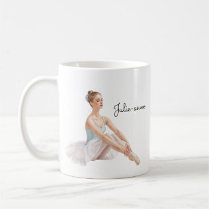 Ballet Woman Personalized  Coffee Mug