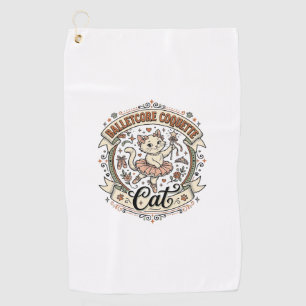 Balletcore Coquette Cat Balletcore Coquette Cat Vi Golf Towel