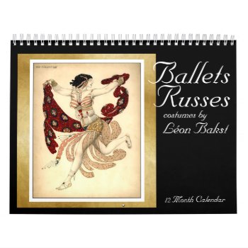 Ballets Russes Costumes By Bakst - Calendar 2016 by LilithDeAnu at Zazzle