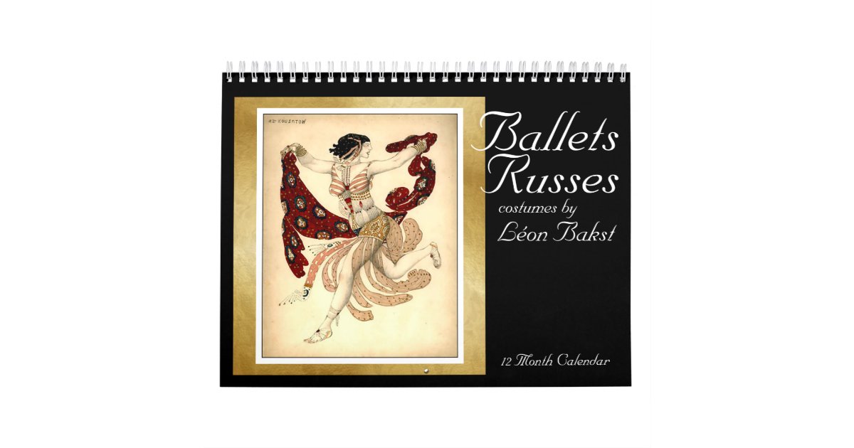 Ballets Russes Costumes By Bakst Calendar 16 Zazzle Com
