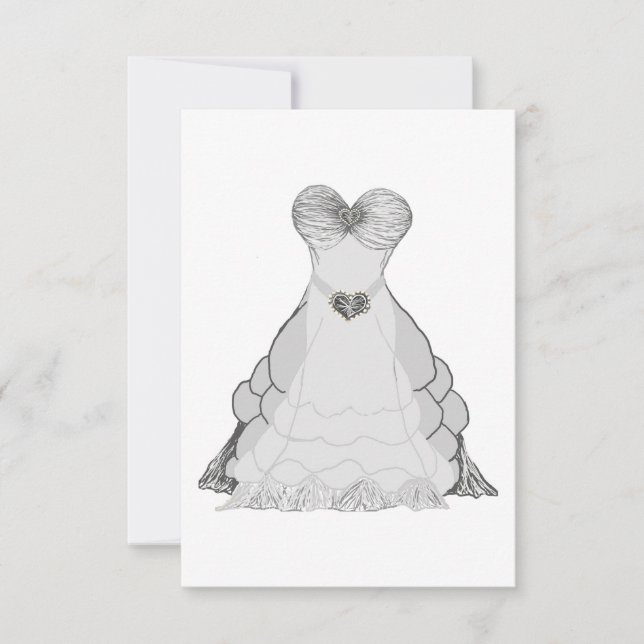 Ballgown dress invitation (Front)