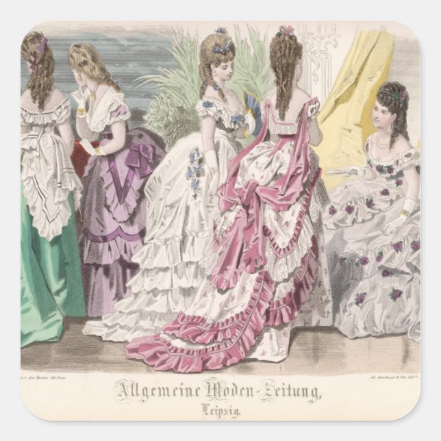 Ballgowns Square Sticker (Front)