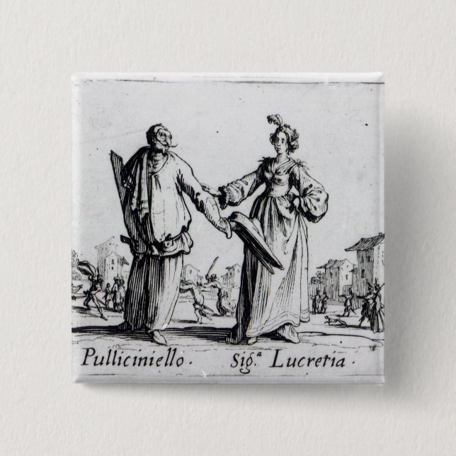 Balli de Sfessania, c.1622 2 Pinback Button (Front)