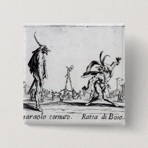 Balli de Sfessania, c.1622 Pinback Button