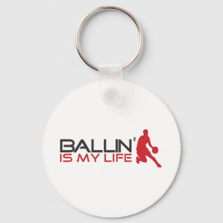 Ballin' is my Life Streetball Keychain