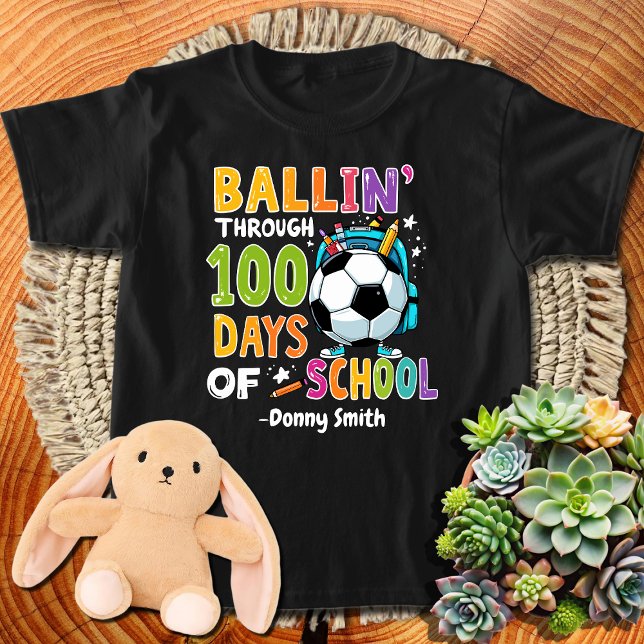 Ballin' Through 100 Days of School T-Shirt (Creator Uploaded)