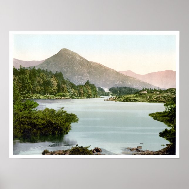Ballinahinch Co. Galway c1895, Vintage Ireland Poster (Front)