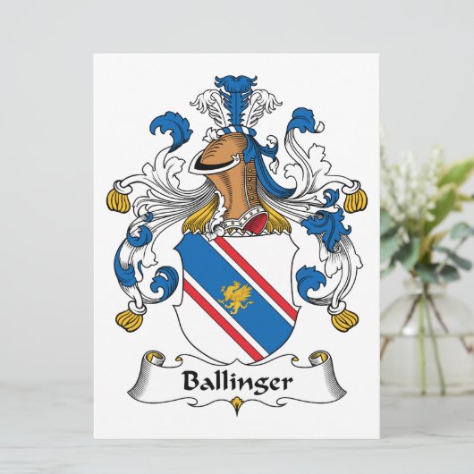 Ballinger Family Crest (Standing Front)