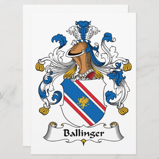 Ballinger Family Crest (Front/Back)