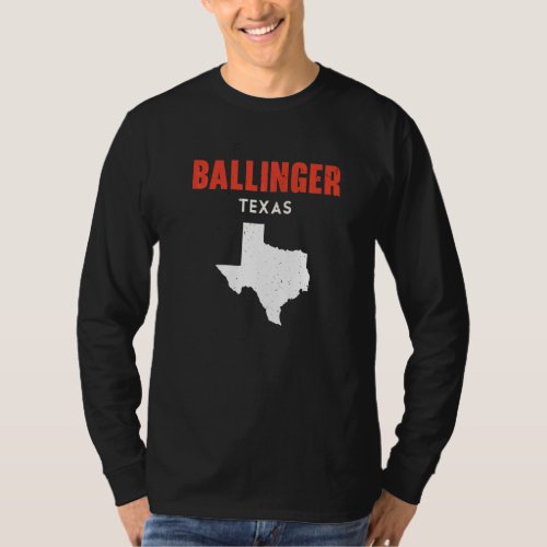 Ballinger Texas USA State America Travel Texas   T_Shirt