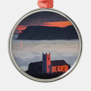 Ballintoy Church, Ireland Metal Ornament