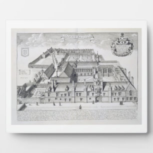 Balliol College, Oxford, from 'Oxonia Illustrata', Plaque