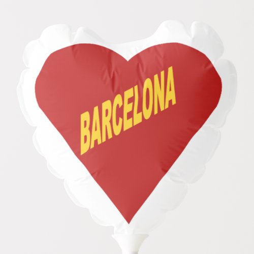 Ballon air petit Coeur LOVE BARCELONA Balloon