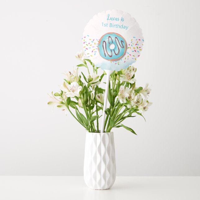  Balloon 1st Birthday. (Vase)