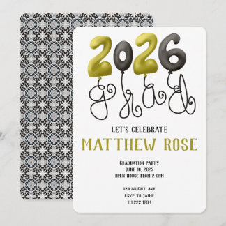 Balloon 2026 Grad Invitation