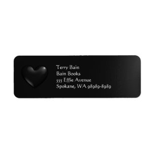 Balloon 3D Heart Label